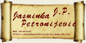 Jasminka Petronijević vizit kartica